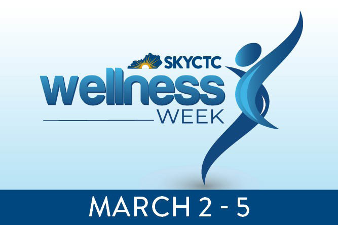 Wellness Week logo with words: Spring 2026 Wellness Week, March 2-5