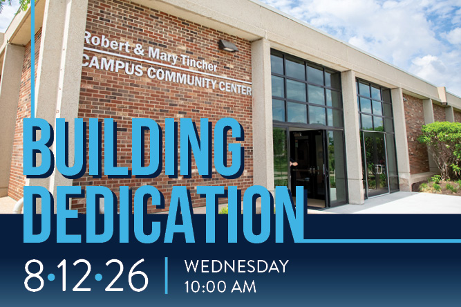 Image of exterior of new Tincher Community Center