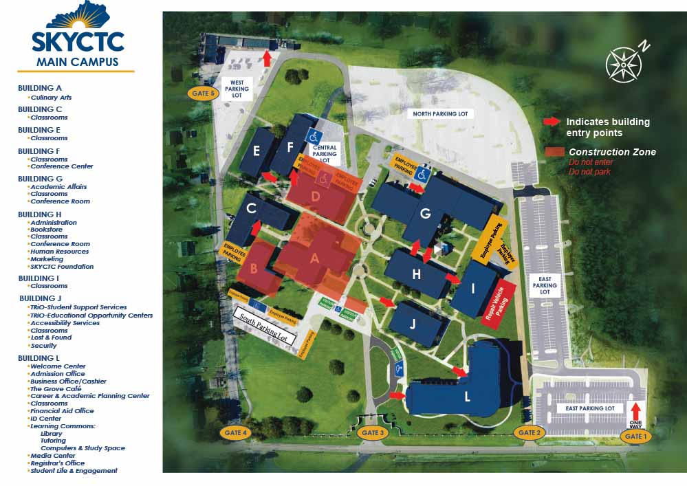 Map of Main Campus