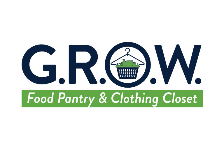 G.R.O.W. logo food pantry and clothing closet.