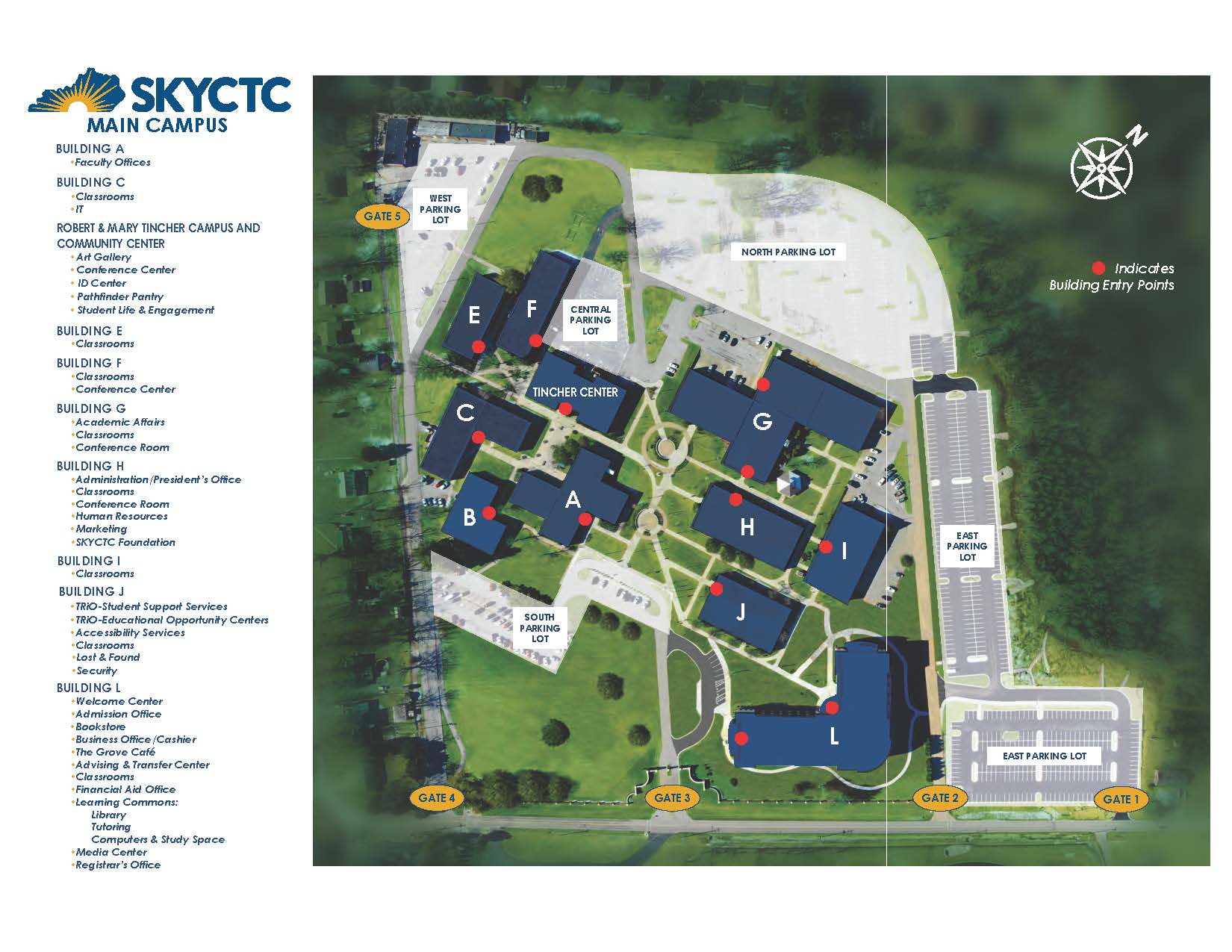 Map of Main Campus