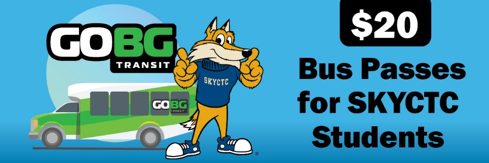 GoBG offers $20 bus passes for SKYCTC students.