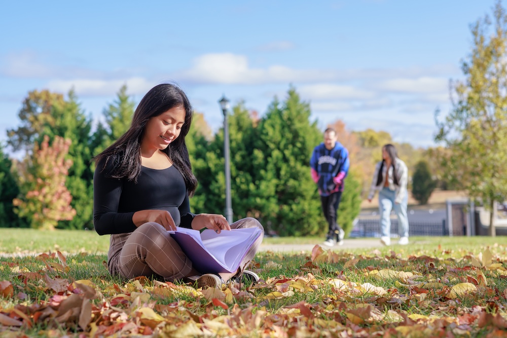 Individual using phone