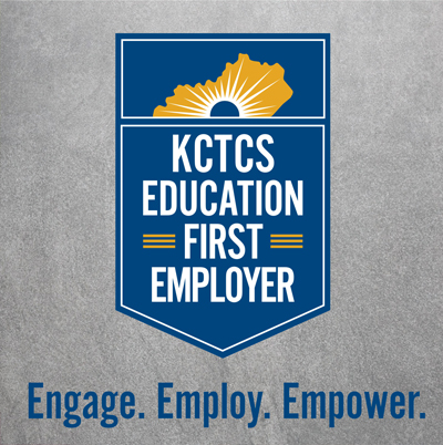 Sign with words KCTCS Education First Employer ProgramEnage, Employ, Empower