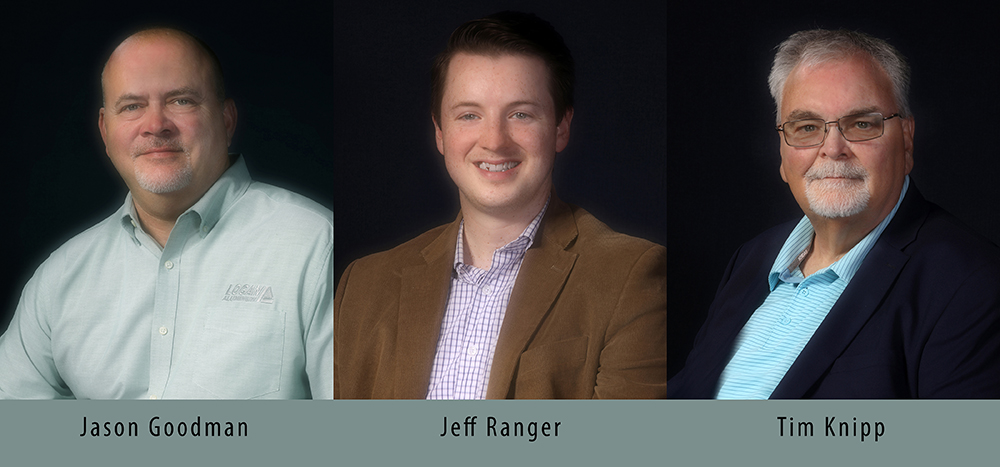 Photos of Jason Goodman, Jeff Ranger and Tim Knipp