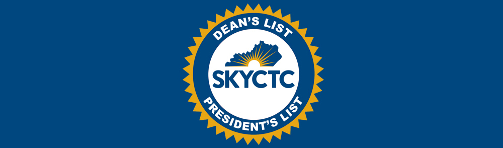 SKYCTC Dean's List - President's List seal on blue background