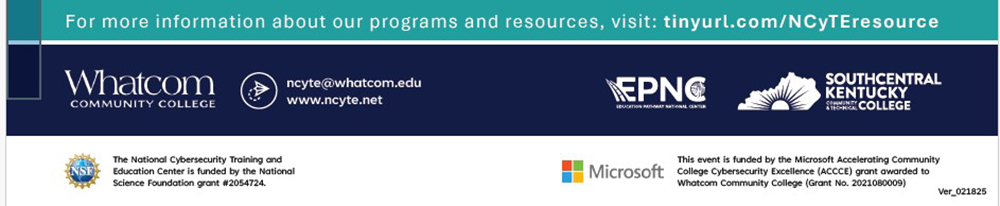 footer with logos of National Science Foundation