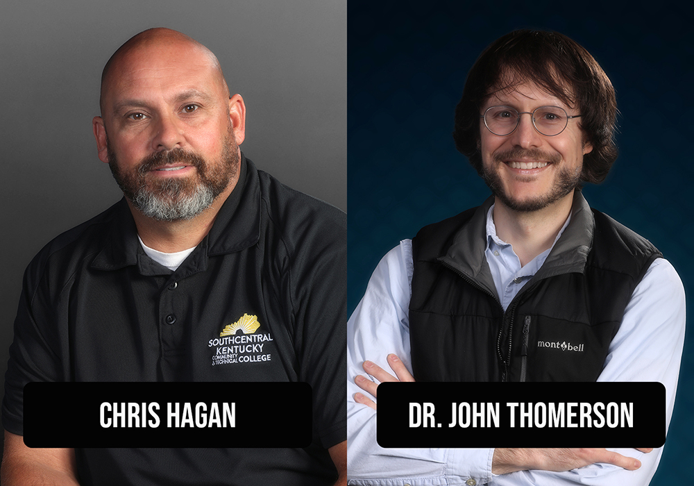 Formal photo of Chris Hagan and John Thomerson