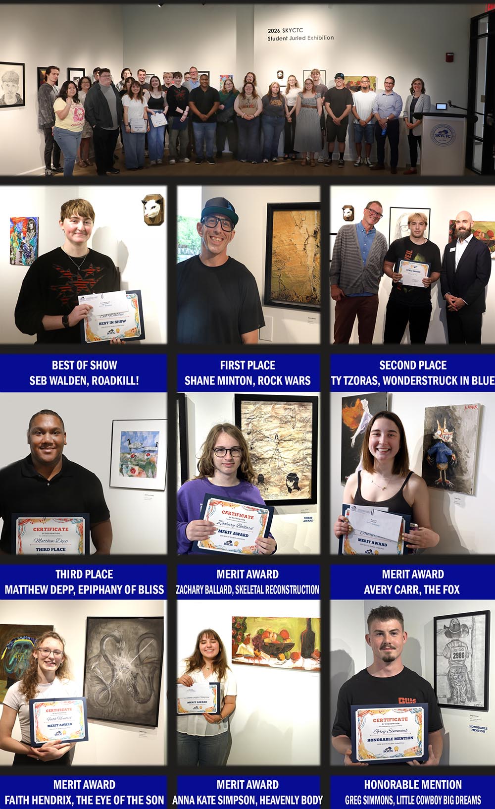 individual photos of winners of competition