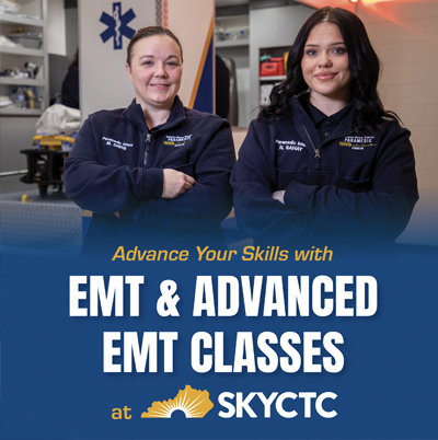 – Southcentral Kentucky Community and Technical College (SKYCTC) is now enrolling students for Spring 2027 Emergency Medical Technician (EMT) and Advanced EMT classes, offering opportunities for individuals interested in beginning or advancing their careers in emergency medical services.