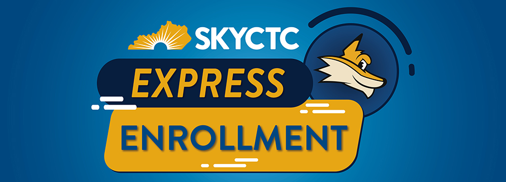 Express Enrollment logo with image of pathfnder mascot