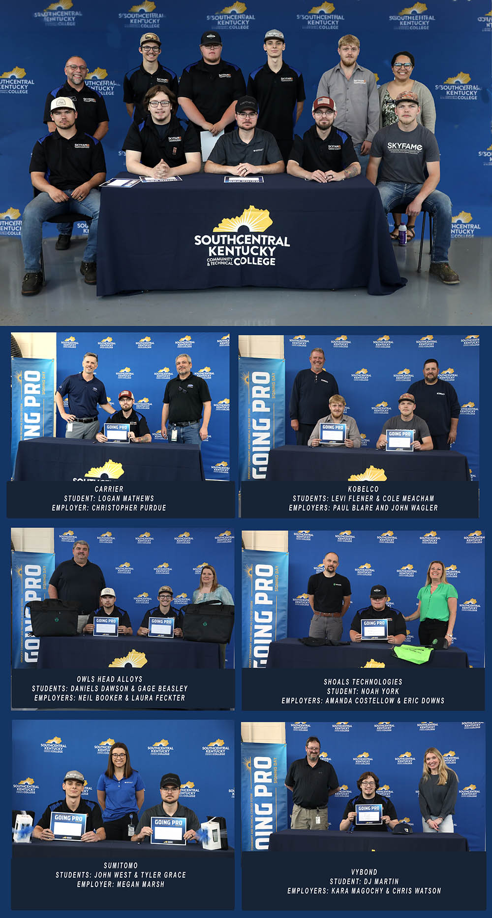 individual photo of all student and employers who attended