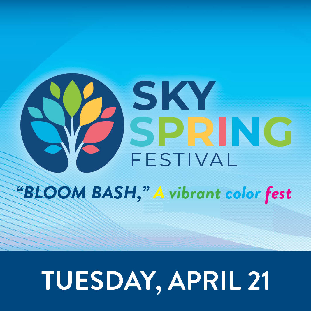 SKY Spring Festival, Bloom Bash, a vibrant color fest logo