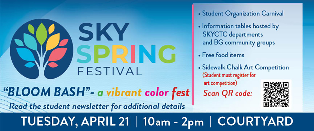SKY Sprng Festival Banner with text discribing the event that is in the news story