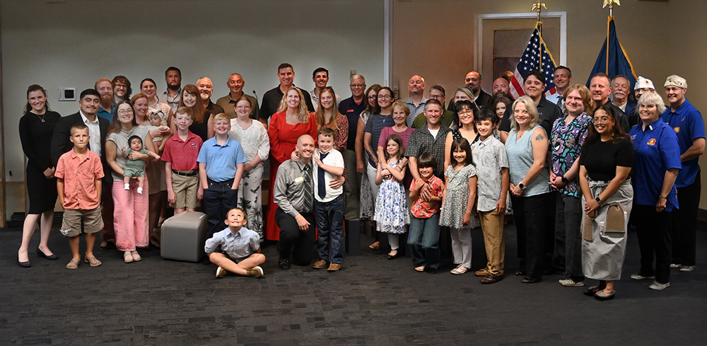 The entire group of scholarship recipients, family and SKYCTC Faculty who attended the Veterans Upward Bound banquet