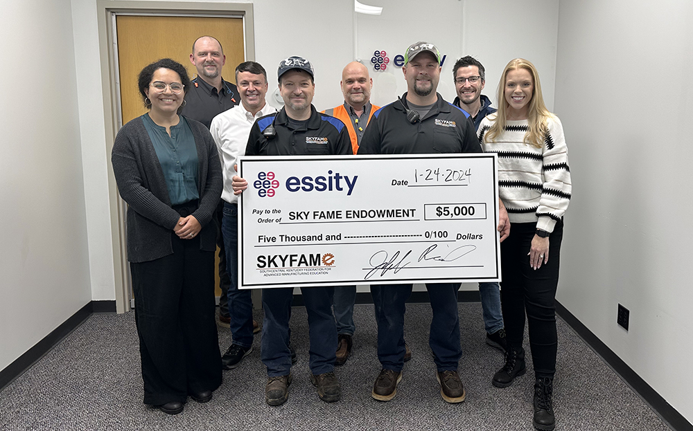 Essity Donates 5000 To Sustain Skyctcs Advanced Manufacturing