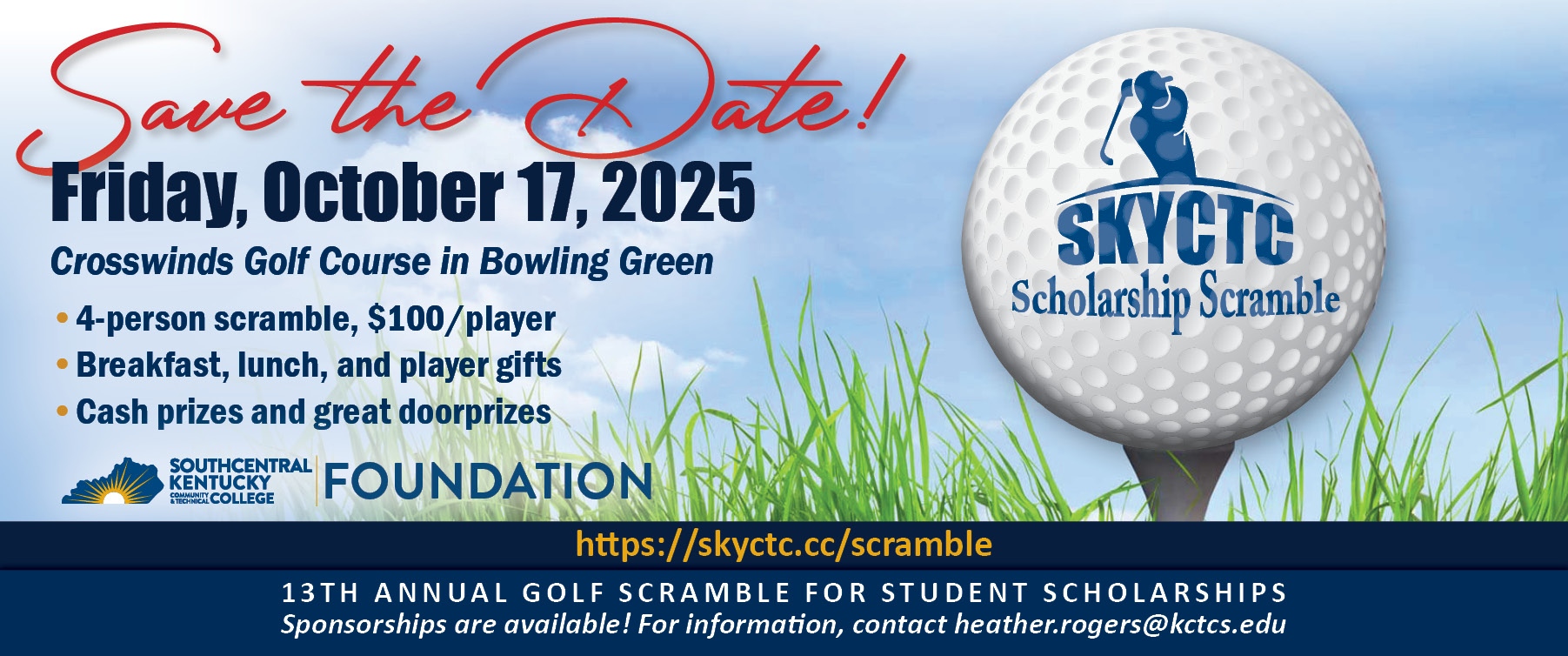 Golf Scramble for Student Scholarships.
